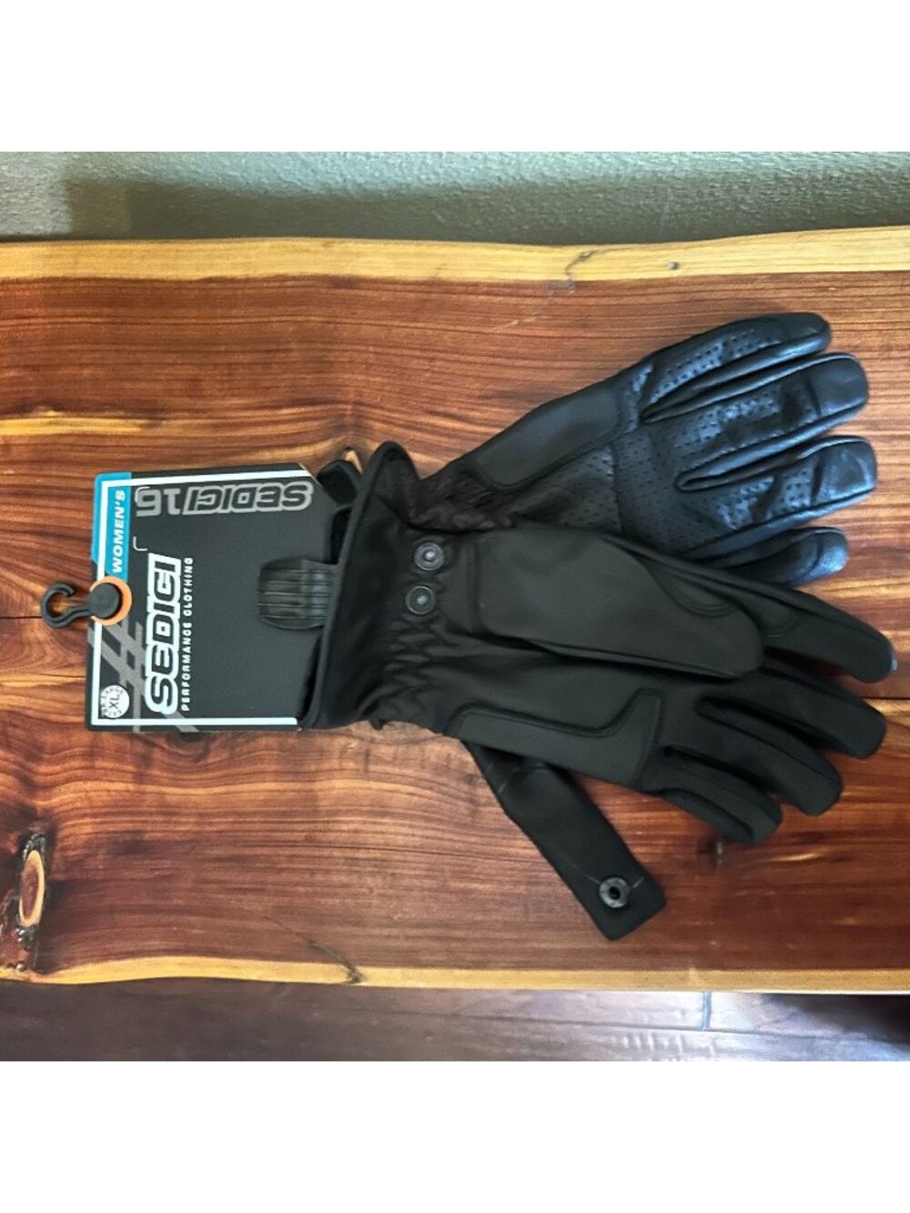 Sedici Womens XL Black Motorcycle Gloves